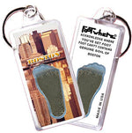 Load image into Gallery viewer, Boston FootWhere® Souvenir Keychains. 6 Piece Set. Made in USA-FootWhere® Souvenirs