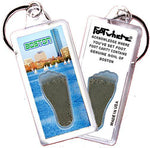 Load image into Gallery viewer, Boston FootWhere® Souvenir Key Chain. Made in USA-FootWhere® Souvenirs