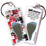 Load image into Gallery viewer, Boston FootWhere® Souvenir Keychains. 6 Piece Set. Made in USA-FootWhere® Souvenirs