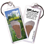 Load image into Gallery viewer, Baton Rouge FootWhere® Souvenir Keychains. 6 Piece Set. Made in USA-FootWhere® Souvenirs