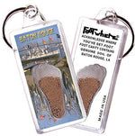 Load image into Gallery viewer, Baton Rouge, LA FootWhere® Souvenir Keychain. Made in USA-FootWhere® Souvenirs