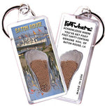 Load image into Gallery viewer, Baton Rouge FootWhere® Souvenir Keychains. 6 Piece Set. Made in USA-FootWhere® Souvenirs