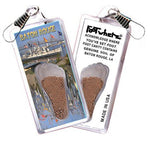 Load image into Gallery viewer, Baton Rouge FootWhere® Souvenir Zipper-Pulls. 6 Piece Set. Made in USA-FootWhere® Souvenirs