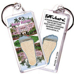 Load image into Gallery viewer, Boca Raton, FL FootWhere® Souvenir Key Chain. Made in USA-FootWhere® Souvenirs
