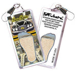 Load image into Gallery viewer, Boca Raton, FL FootWhere Souvenir Zipper-Pull. Made in USA-FootWhere Souvenirs