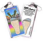 Load image into Gallery viewer, Boca Raton, FL FootWhere Souvenir Zipper-Pull. Made in USA-FootWhere Souvenirs