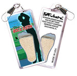 Load image into Gallery viewer, Boca Raton, FL FootWhere Souvenir Zipper-Pull. Made in USA-FootWhere Souvenirs