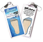 Load image into Gallery viewer, Bermuda FootWhere® Souvenir Zipper-Pull. Made in USA-FootWhere® Souvenirs
