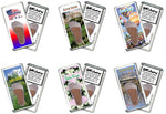 Load image into Gallery viewer, Baton Rouge FootWhere® Souvenir Fridge Magnets. 6 Piece Set. Made in USA-FootWhere® Souvenirs