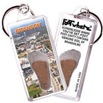 Load image into Gallery viewer, Branson FootWhere® Souvenir Keychains. 6 Piece Set. Made in USA-FootWhere® Souvenirs
