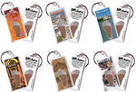 Load image into Gallery viewer, Branson FootWhere® Souvenir Keychains. 6 Piece Set. Made in USA-FootWhere® Souvenirs