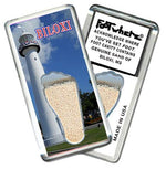 Load image into Gallery viewer, Biloxi, MS FootWhere® Souvenir Fridge Magnet. Made in USA-FootWhere® Souvenirs