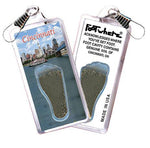 Load image into Gallery viewer, Cincinnati FootWhere® Souvenir Zipper-Pulls. 6 Piece Set. Made in USA-FootWhere® Souvenirs