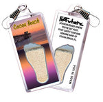 Load image into Gallery viewer, Cocoa Beach FootWhere® Souvenir Zipper-Pulls. 6 Piece Set. Made in USA - FootWhere® Souvenir Shop