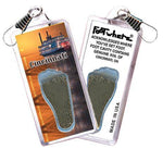 Load image into Gallery viewer, Cincinnati FootWhere® Souvenir Zipper-Pull. Made in USA-FootWhere® Souvenirs