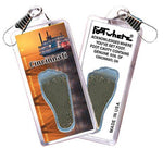 Load image into Gallery viewer, Cincinnati FootWhere® Souvenir Zipper-Pulls. 6 Piece Set. Made in USA-FootWhere® Souvenirs