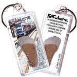 Load image into Gallery viewer, Charlotte FootWhere® Souvenir Keychain. Made in USA-FootWhere® Souvenirs