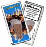 Load image into Gallery viewer, Charlotte FootWhere® Souvenir Fridge Magnets. 6 Piece Set. Made in USA-FootWhere® Souvenirs