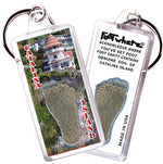 Load image into Gallery viewer, Catalina Island FootWhere® Souvenir Keychains. 6 Piece Set. Made in USA-FootWhere® Souvenirs