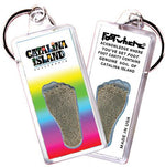 Load image into Gallery viewer, Catalina Island FootWhere® Souvenir Keychains. 6 Piece Set. Made in USA-FootWhere® Souvenirs