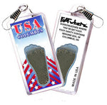 Load image into Gallery viewer, Columbus FootWhere® Souvenir Zipper-Pulls. 6 Piece Set. Made in USA-FootWhere® Souvenirs