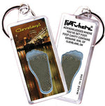 Load image into Gallery viewer, Cleveland FootWhere® Souvenir Keychains. 6 Piece Set. Made in USA-FootWhere® Souvenirs