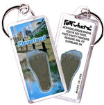 Load image into Gallery viewer, Cleveland FootWhere® Souvenir Keychains. 6 Piece Set. Made in USA-FootWhere® Souvenirs