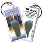 Load image into Gallery viewer, Cleveland FootWhere® Souvenir Keychain. Made in USA-FootWhere® Souvenirs