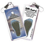 Load image into Gallery viewer, Cleveland FootWhere Souvenir Zipper-Pull. Made in USA-FootWhere Souvenirs