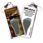 Load image into Gallery viewer, Cleveland FootWhere® Souvenir Zipper-Pulls. 6 Piece Set. Made in USA-FootWhere® Souvenirs