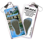 Load image into Gallery viewer, Cleveland FootWhere® Souvenir Zipper-Pull. Made in USA-FootWhere® Souvenirs