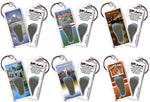 Load image into Gallery viewer, Cleveland FootWhere® Souvenir Keychains. 6 Piece Set. Made in USA-FootWhere® Souvenirs