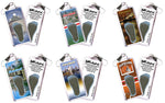 Load image into Gallery viewer, Cleveland FootWhere® Souvenir Zipper-Pulls. 6 Piece Set. Made in USA-FootWhere® Souvenirs