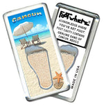 Load image into Gallery viewer, Cancun FootWhere® Souvenir Fridge Magnet. Made in USA-FootWhere® Souvenirs