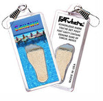 Load image into Gallery viewer, Cancun FootWhere® Souvenir Zipper-Pull. Made in USA-FootWhere® Souvenirs