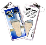 Load image into Gallery viewer, Cape Cod FootWhere® Souvenir Zipper-Pulls. 6 Piece Set. Made in USA-FootWhere® Souvenirs