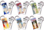 Load image into Gallery viewer, Cape Cod FootWhere® Souvenir Keychains. 6 Piece Set. Made in USA-FootWhere® Souvenirs
