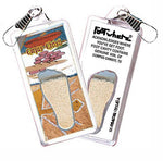 Load image into Gallery viewer, Corpus Christi FootWhere® Souvenir Zipper-Pull. Made in USA-FootWhere® Souvenirs