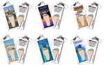 Load image into Gallery viewer, Corpus Christi FootWhere® Souvenir Zipper-Pulls. 6 Piece Set. Made in USA-FootWhere® Souvenirs