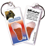 Load image into Gallery viewer, Colorado Springs FootWhere® Souvenir Keychain. Made in USA-FootWhere® Souvenirs