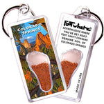 Load image into Gallery viewer, Colorado Springs FootWhere® Souvenir Keychains. 6 Piece Set. Made in USA-FootWhere® Souvenirs