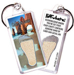 Load image into Gallery viewer, Cabo San Lucas FootWhere® Souvenir Keychains. 6 Piece Set. Made in USA - FootWhere® Souvenir Shop