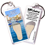 Load image into Gallery viewer, Cabo San Lucas FootWhere® Souvenir Keychain. Made in USA - FootWhere® Souvenir Shop