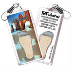 Load image into Gallery viewer, Cabo San Lucas FootWhere® Souvenir Zipper-Pulls. 6 Piece Set. Made in USA - FootWhere® Souvenir Shop