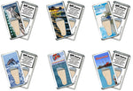 Load image into Gallery viewer, Clearwater FootWhere® Souvenir Fridge Magnets. 6 Piece Set. Made in USA-FootWhere® Souvenirs