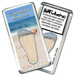 Load image into Gallery viewer, Cayman Islands FootWhere® Souvenir Fridge Magnets. 6 Piece Set. Made in USA-FootWhere® Souvenirs