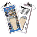 Load image into Gallery viewer, Cayman Islands FootWhere® Souvenir Zipper-Pull. Made in USA-FootWhere® Souvenirs