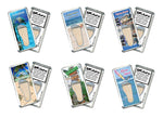 Load image into Gallery viewer, Cayman Islands FootWhere® Souvenir Fridge Magnets. 6 Piece Set. Made in USA-FootWhere® Souvenirs