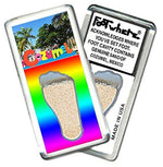 Load image into Gallery viewer, Cozumel FootWhere® Souvenir Fridge Magnets. 6 Piece Set. Made in USA-FootWhere® Souvenirs