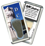 Load image into Gallery viewer, Washington, D.C. FootWhere® Souvenir Keychain. Made in USA-FootWhere® Souvenirs